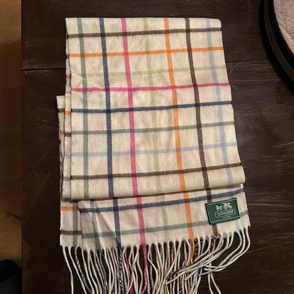 Authentic Excellent condition Coach Legacy Striped print Cashmere Scarf - Picture 3 of 4